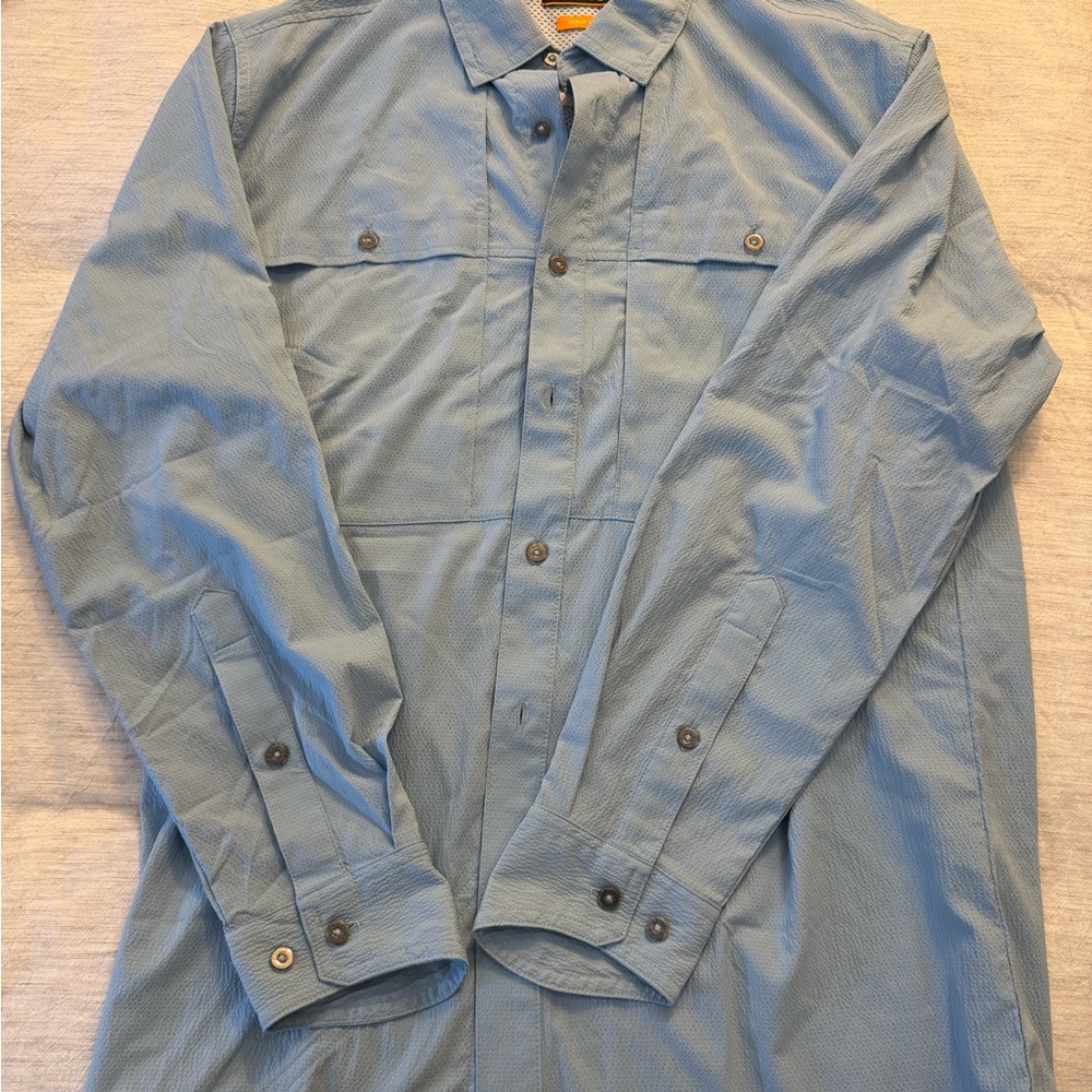 Orvis Blue Fishing sunshirt